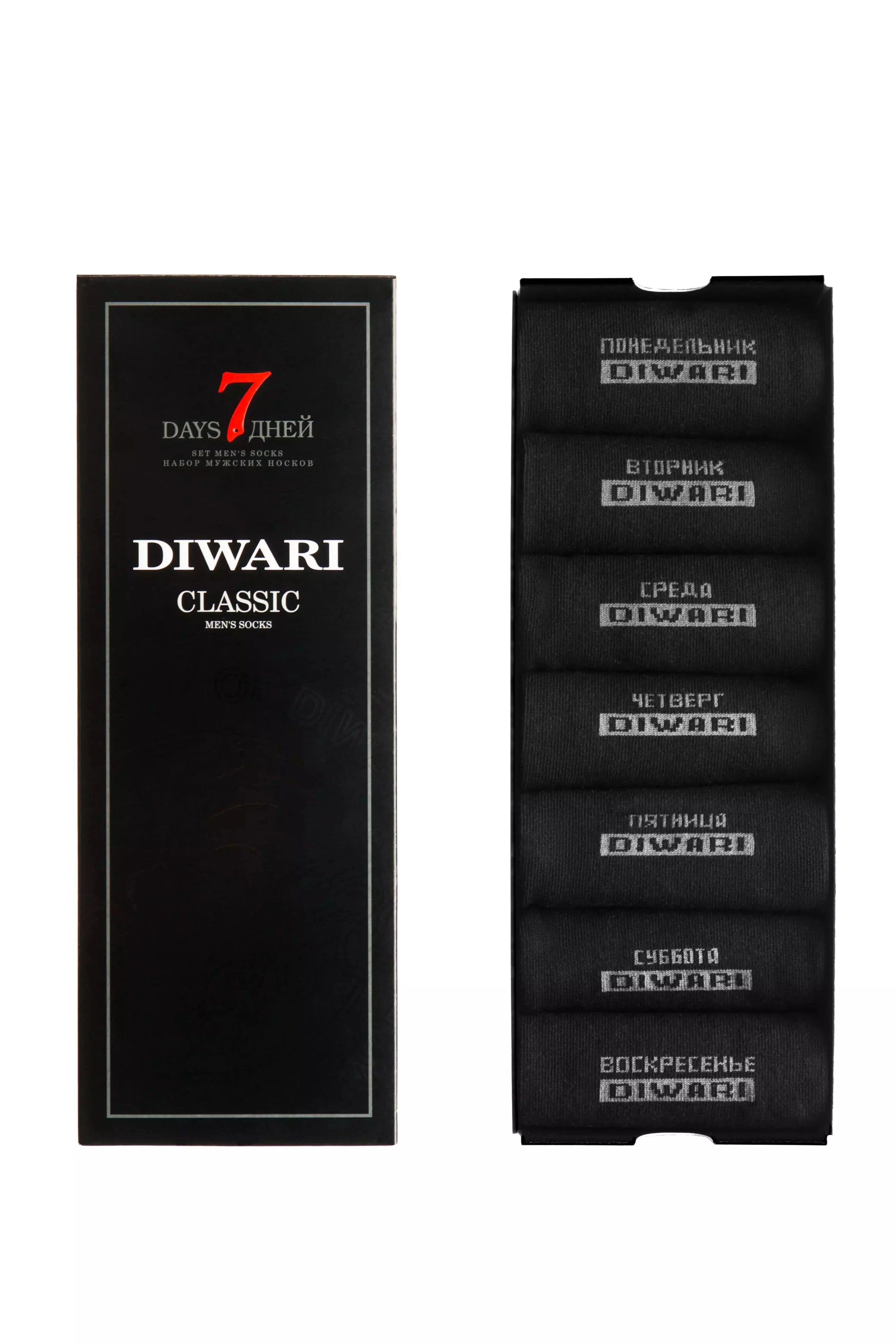 Conte Cotton Socks Diwari Classic 7 Days (7 Pairs) Gift Box - DestGlow