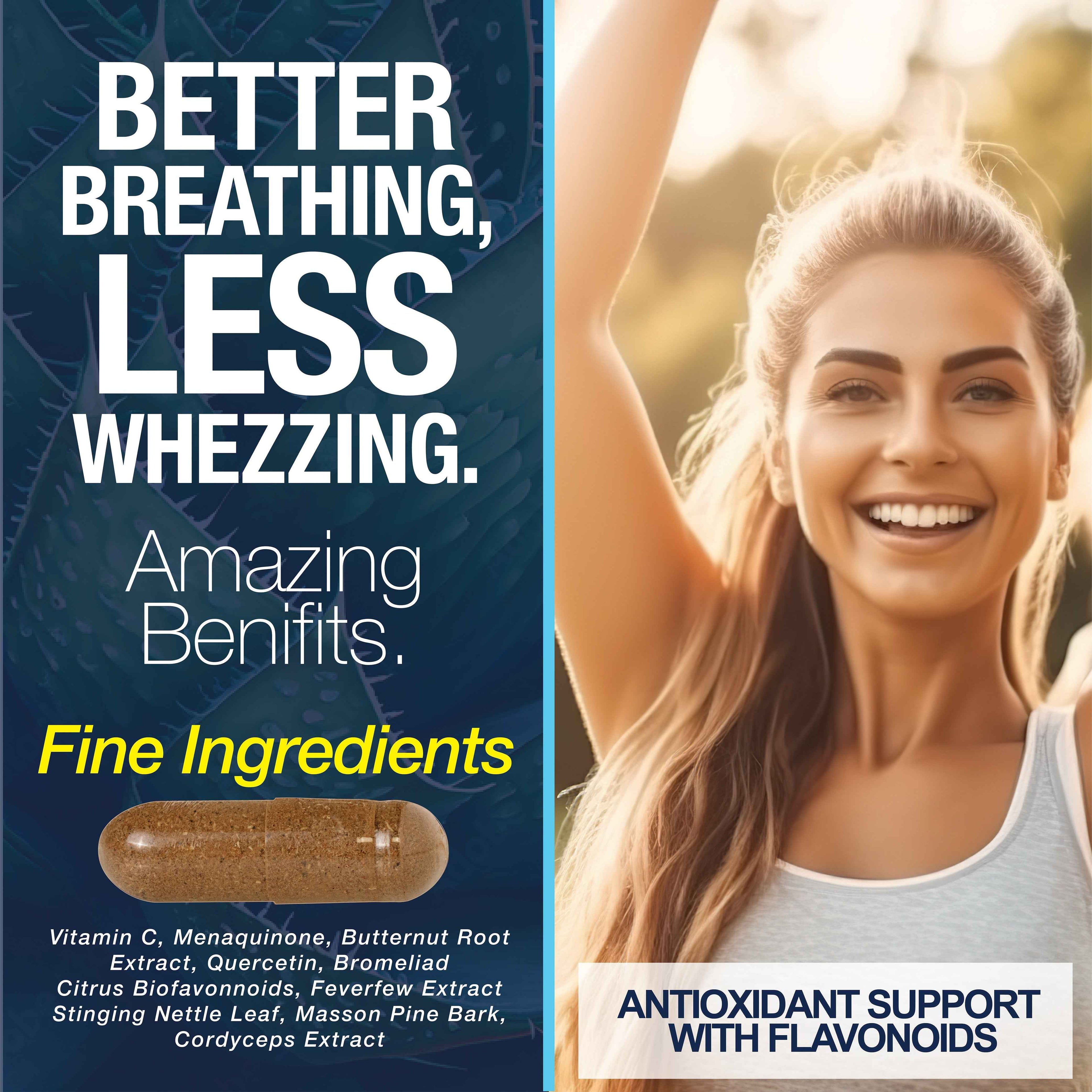 Lung Cleanse Detox, 60 Day Cleanse - Supports Lung Health Within Bronchial & Respiratory Systems