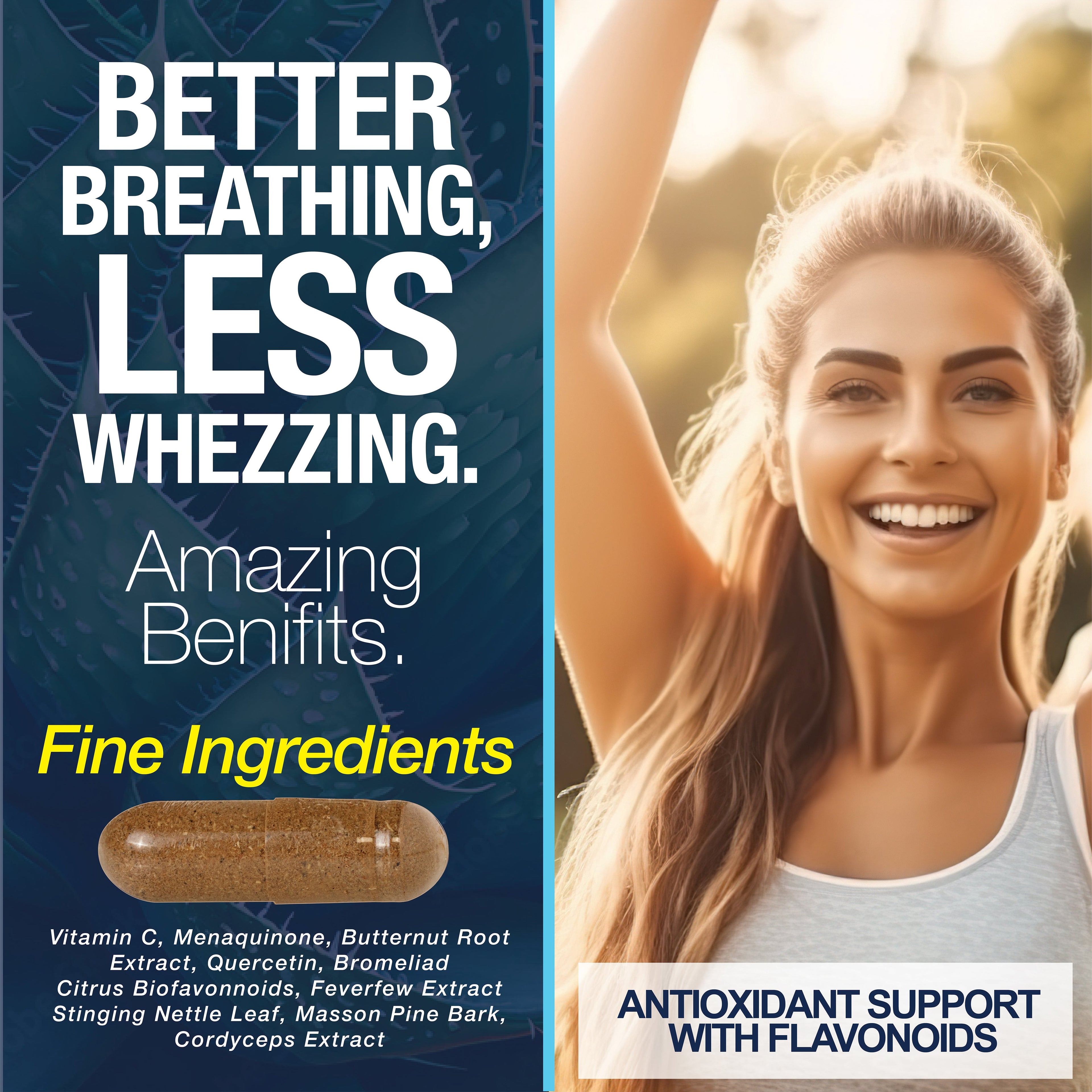 Lung Cleanse Detox, 60 Day Cleanse - Supports Lung Health Within Bronchial & Respiratory Systems by Saint Mingiano - Supplements & Wellness Dedicated to Holistic Health