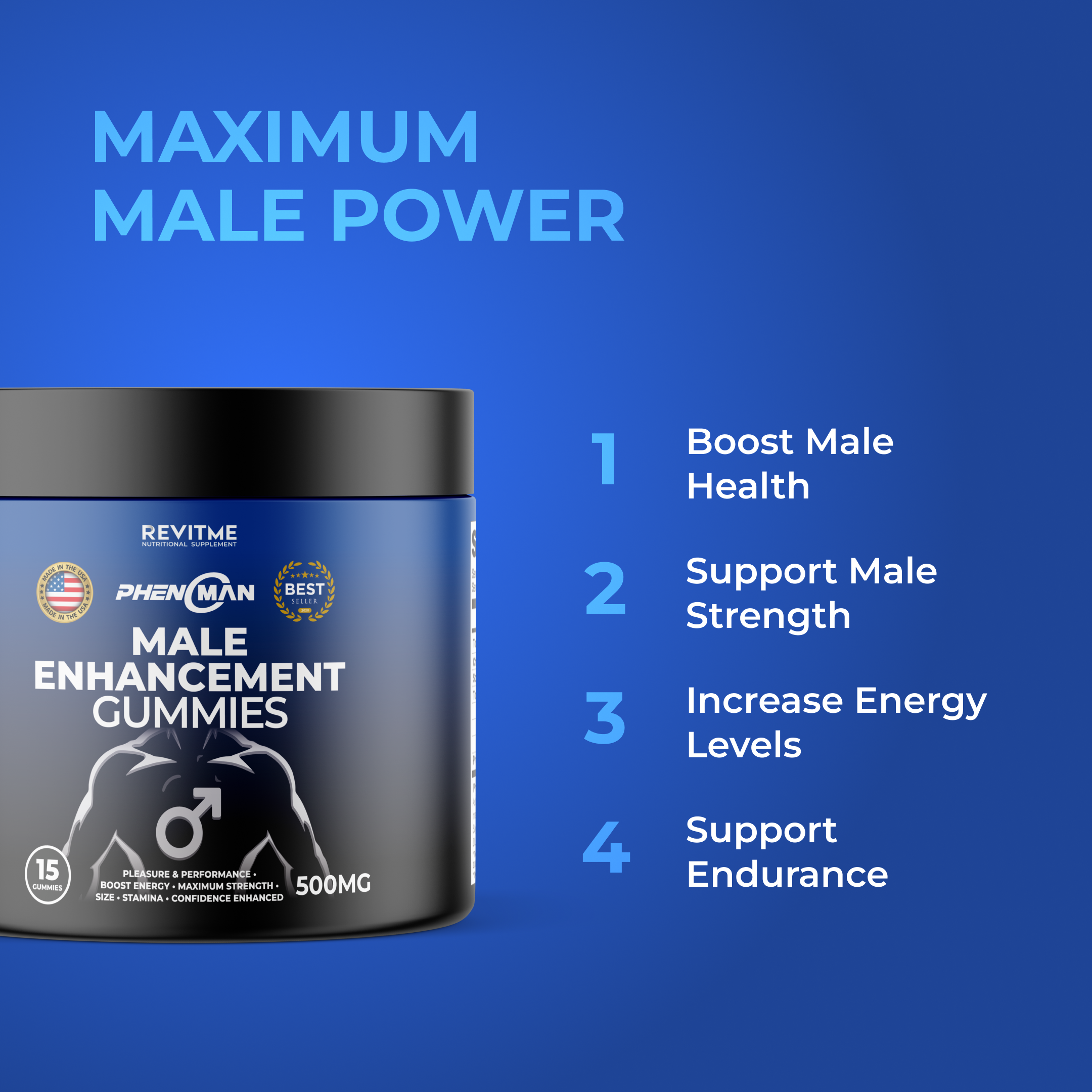 PHENOMAN ME GUMMIES by RevitMe - Supplements Store