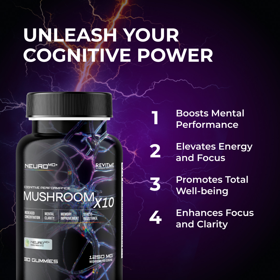 Mushroom X10 by RevitMe by RevitMe - Supplements Store