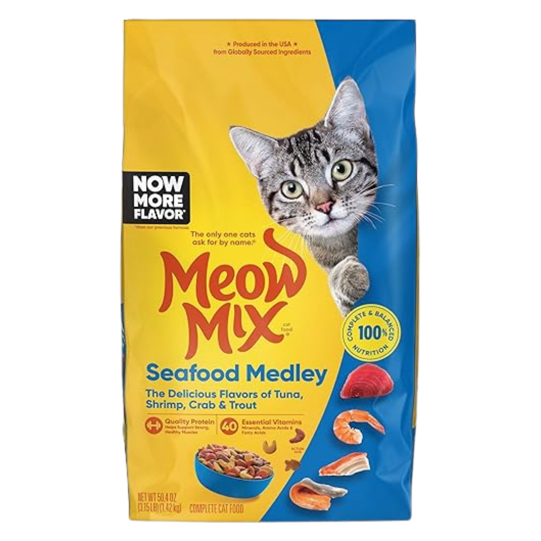 Meow Mix Small Seafood Medley Dry Cat Food (3.15?lb) DestGlow