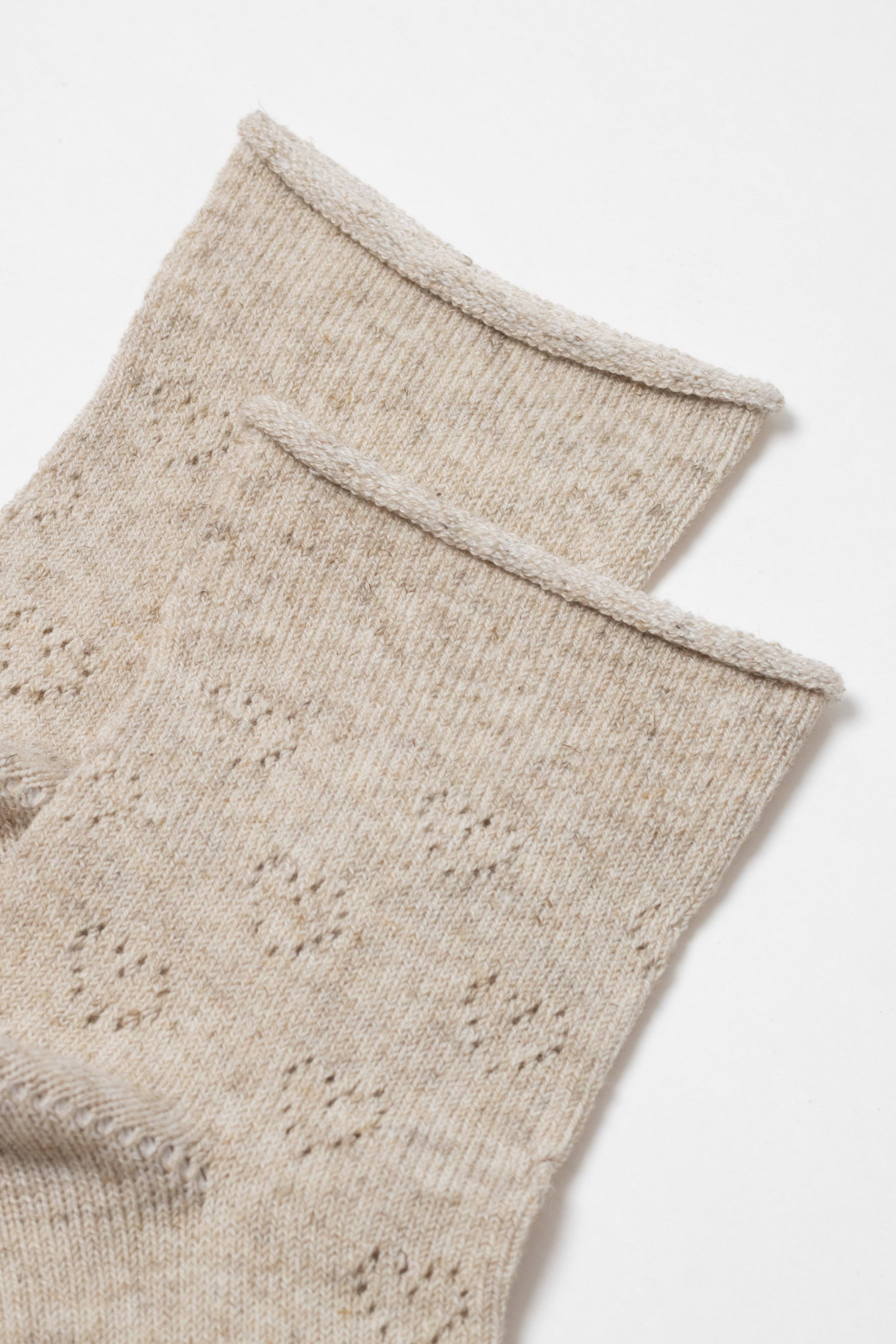 Cotton Linen Socks Conte Classic 542 - Hearts Pattern - DestGlow