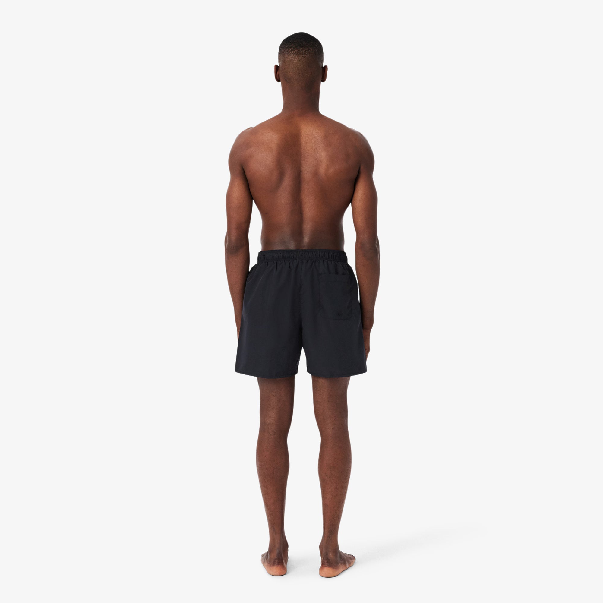 Lacoste Mid Length Swim Trunks - Black by Denim Exchange