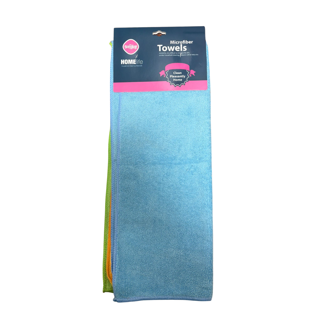 Microfiber Cleaning Towels, 3?pack DestGlow