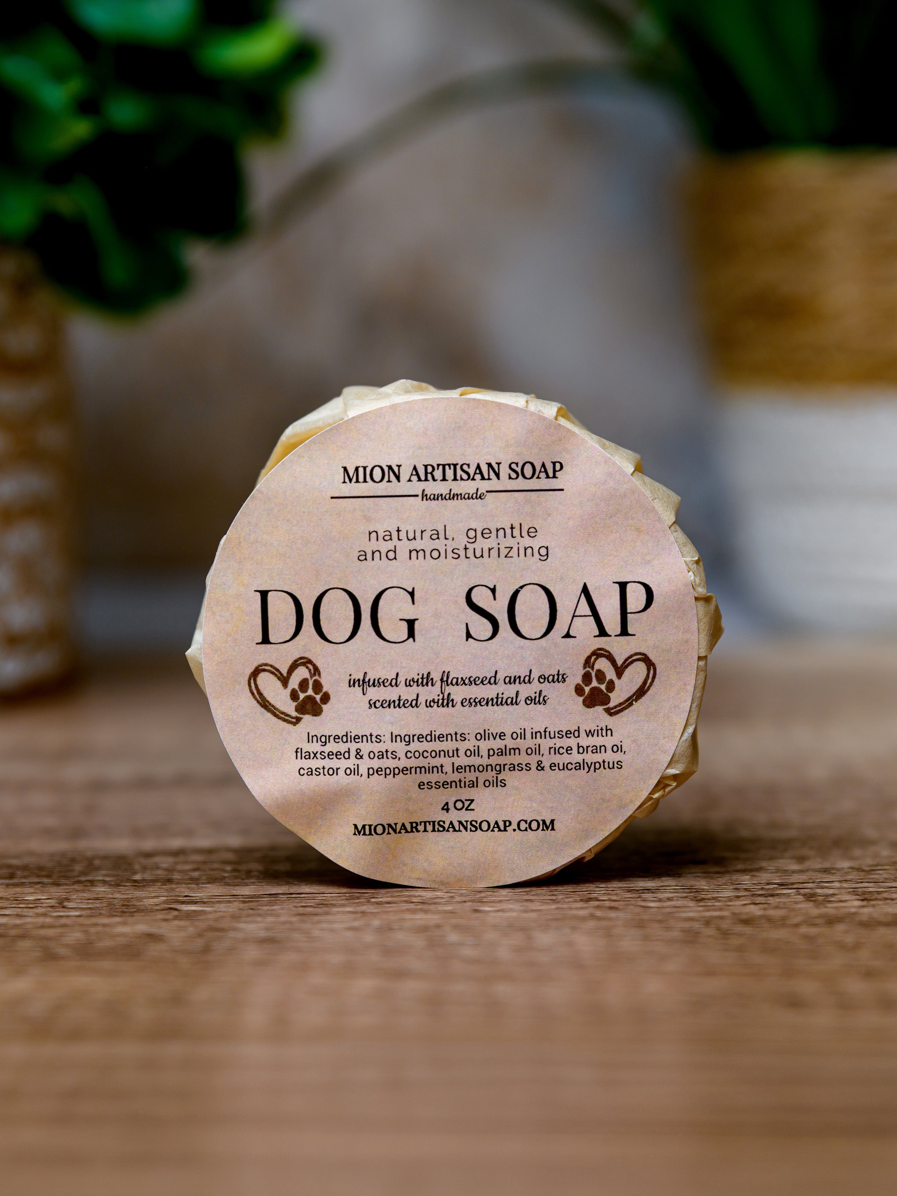 Dog Soap | Infused With Flaxseeds and Oats by MION Artisan Soap Co.