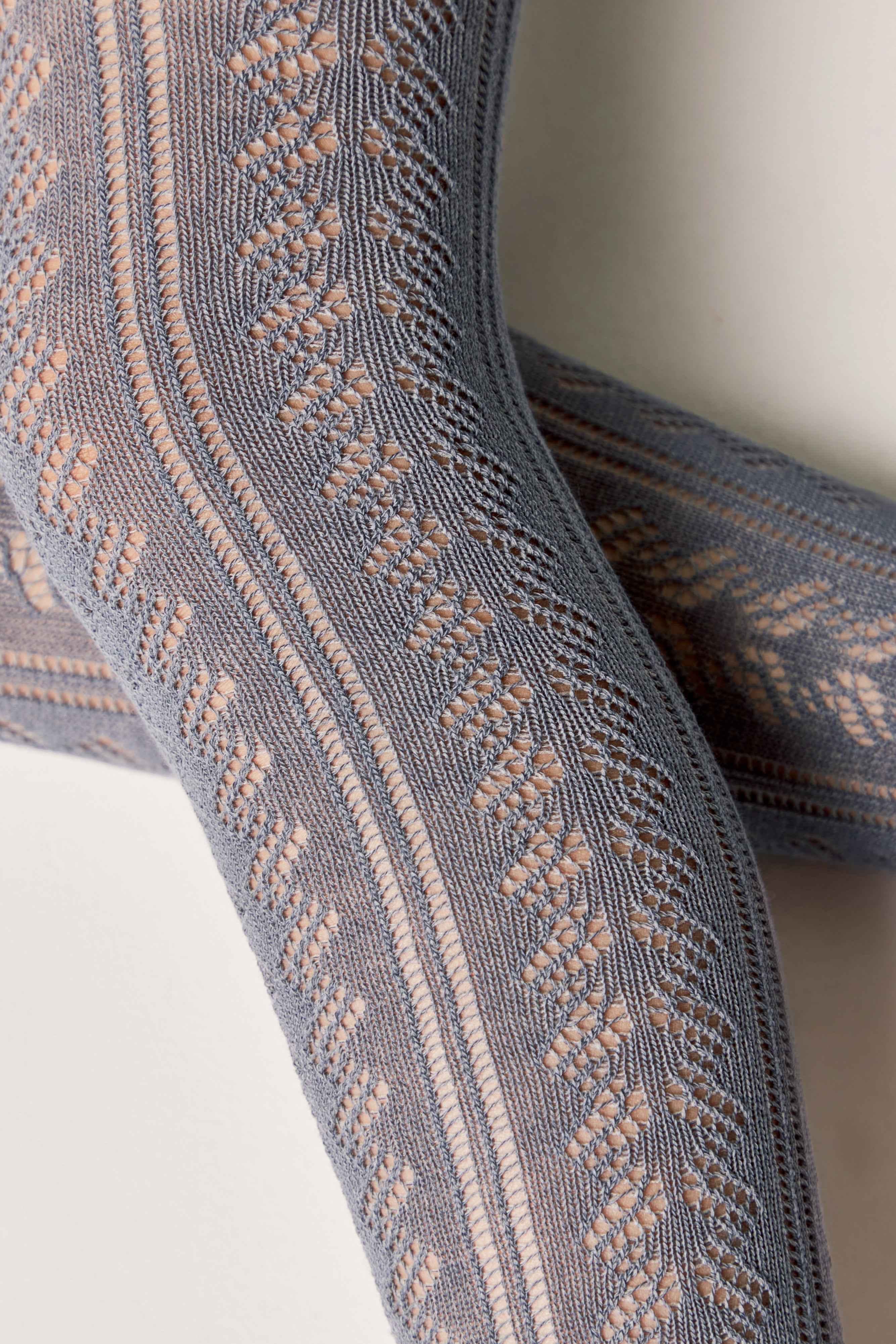 Conte-Kids Cotton Tights Miss 617 - Lace Pattern