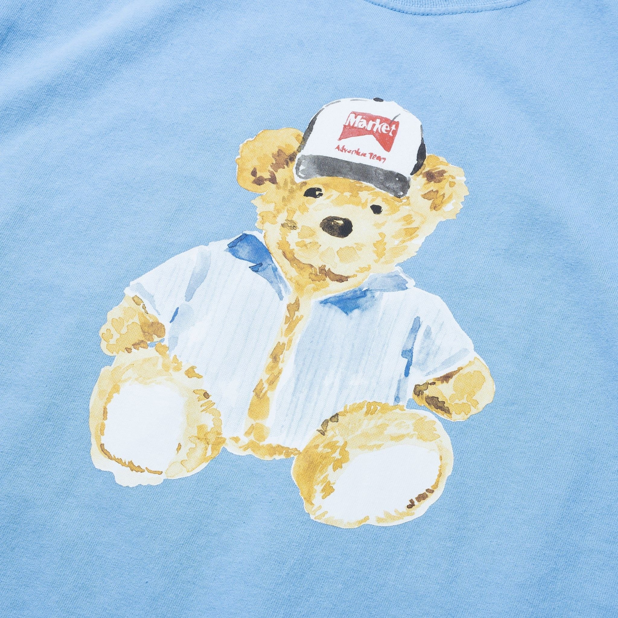 Market Studios Watercolor Teddy T-Shirt - Dusk Blue by Denim Exchange