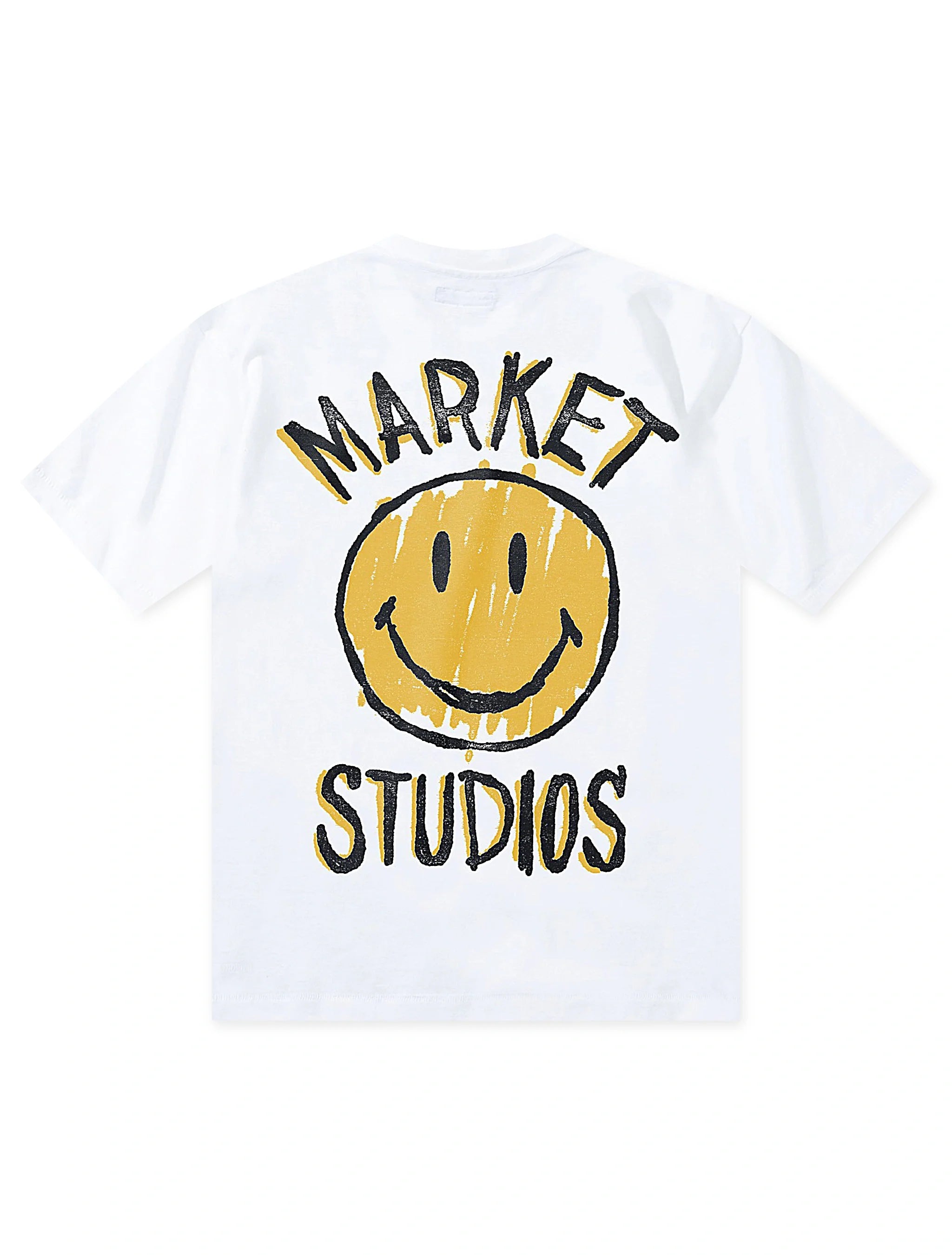 Market Studios Smiley Doodle Tee - White by Denim Exchange