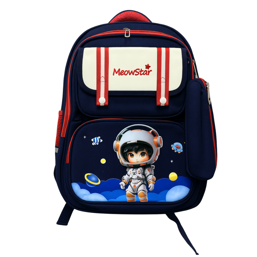 MeowStar Mochila Infantil Explorador Espacial (Mediana) DestGlow