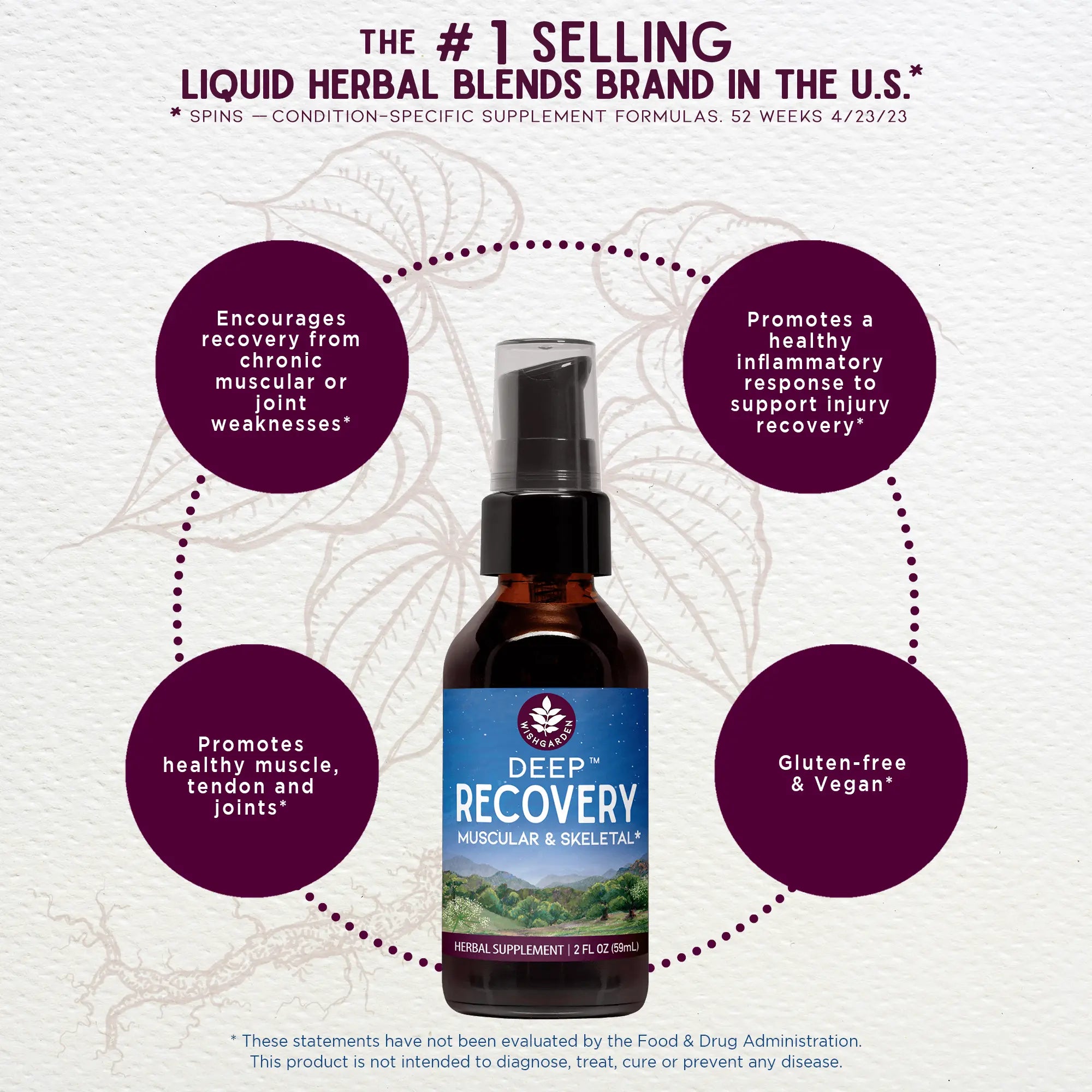 Deep Recovery, Muscular & Skeletal by WishGarden Herbs