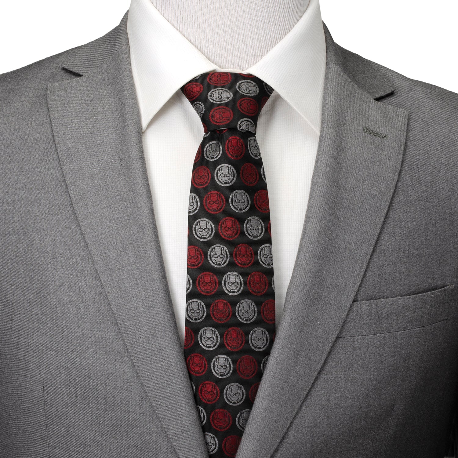Marvel Ant-Man Red and Gray Charcoal Tie by Cufflinks.com