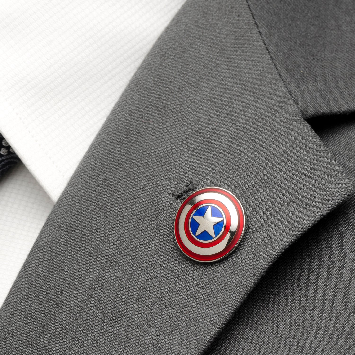 Marvel Captain America Gray Ankle Gift Set by Cufflinks.com