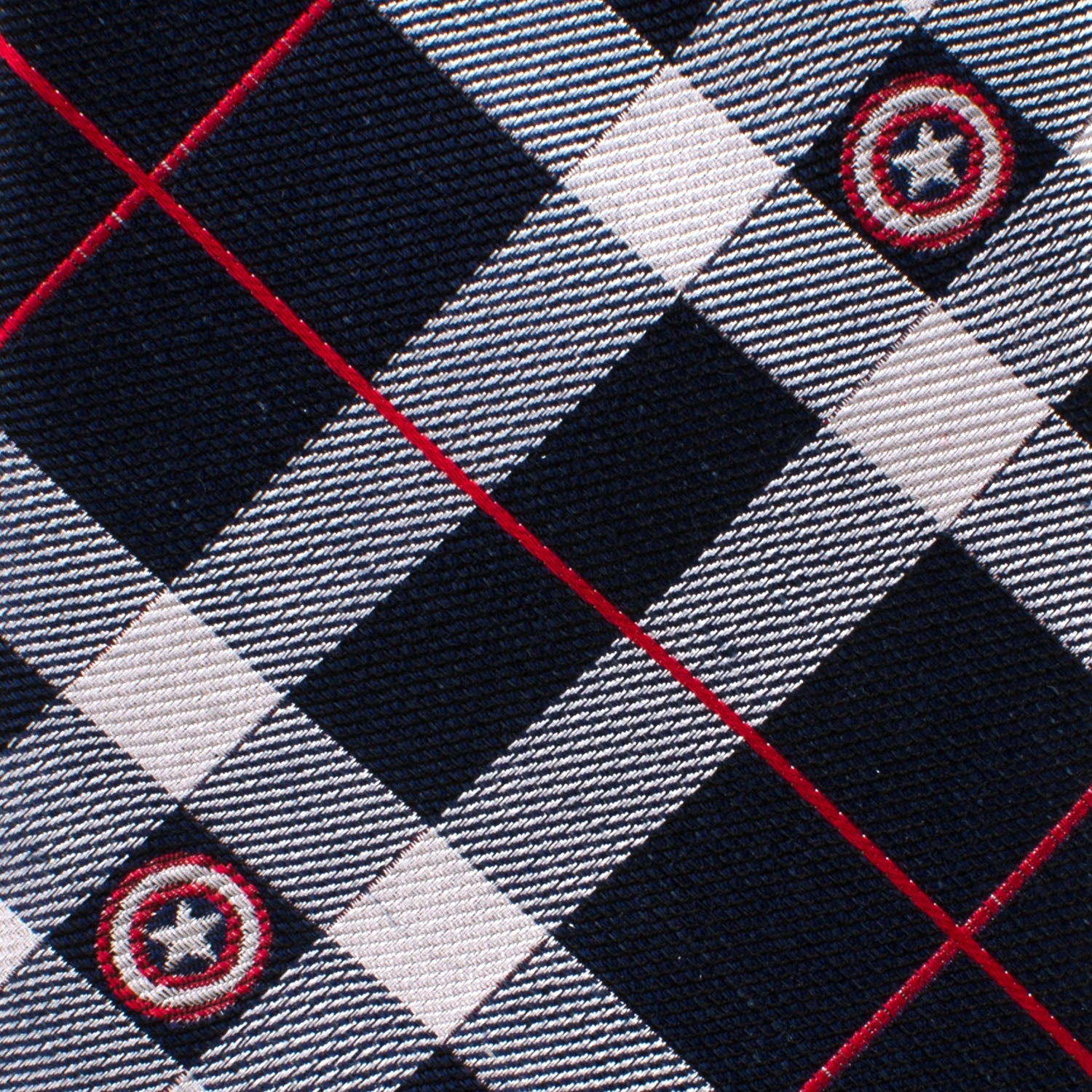 Marvel Captain America Blue Plaid Tie by Cufflinks.com
