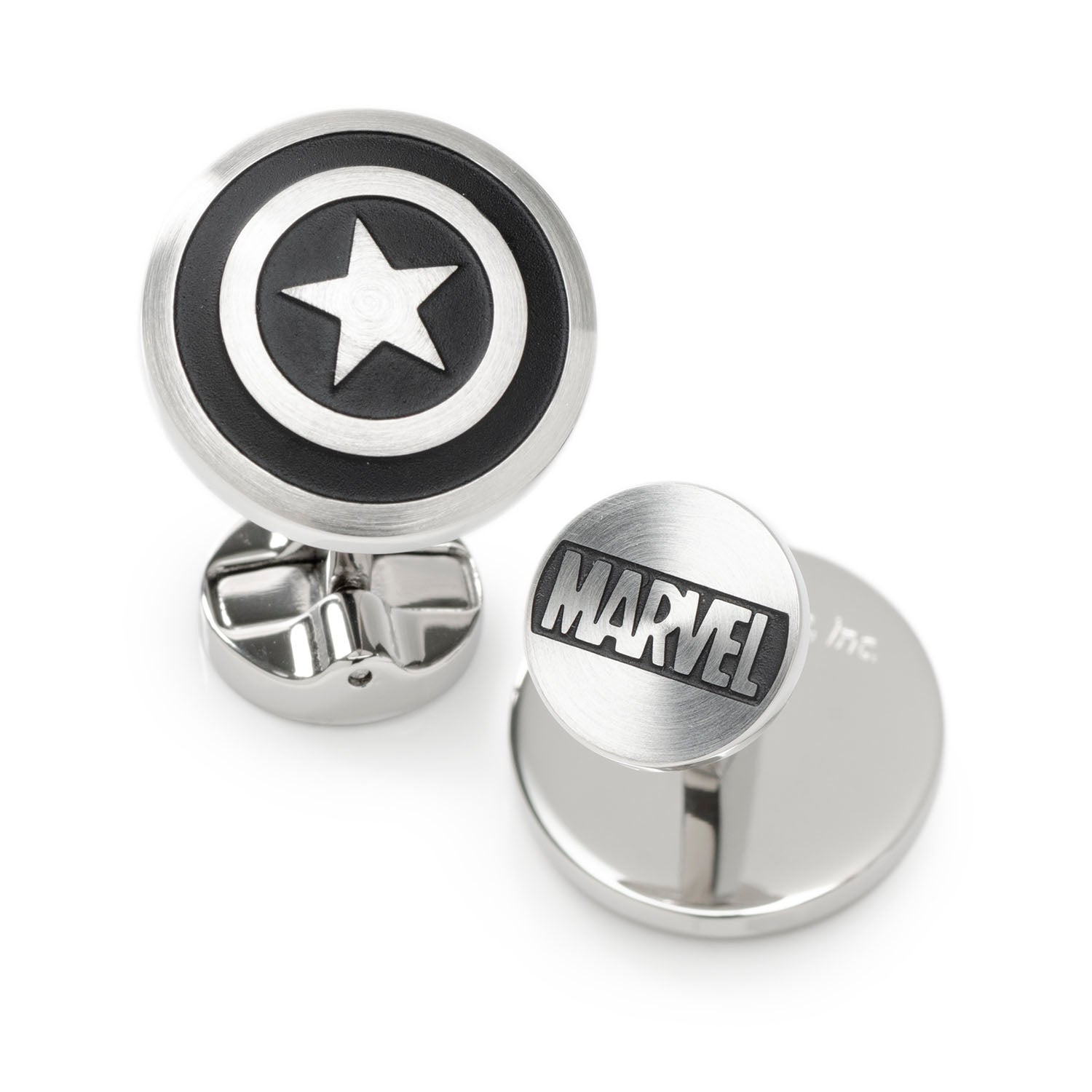 Marvel Captain America Shield Stainless Steel Cufflinks by Cufflinks.com