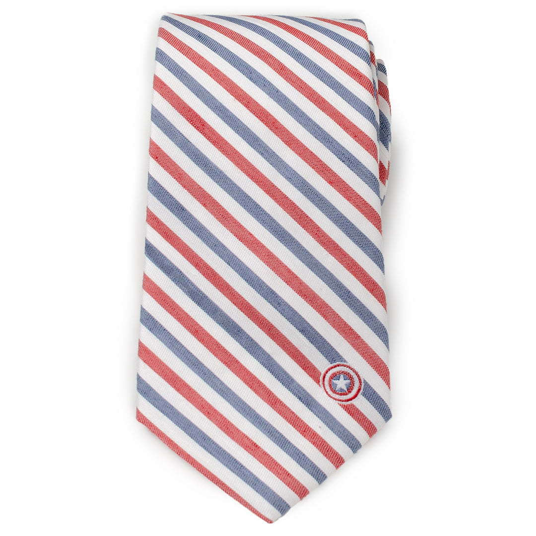 Marvel Captain America Striped White Men&