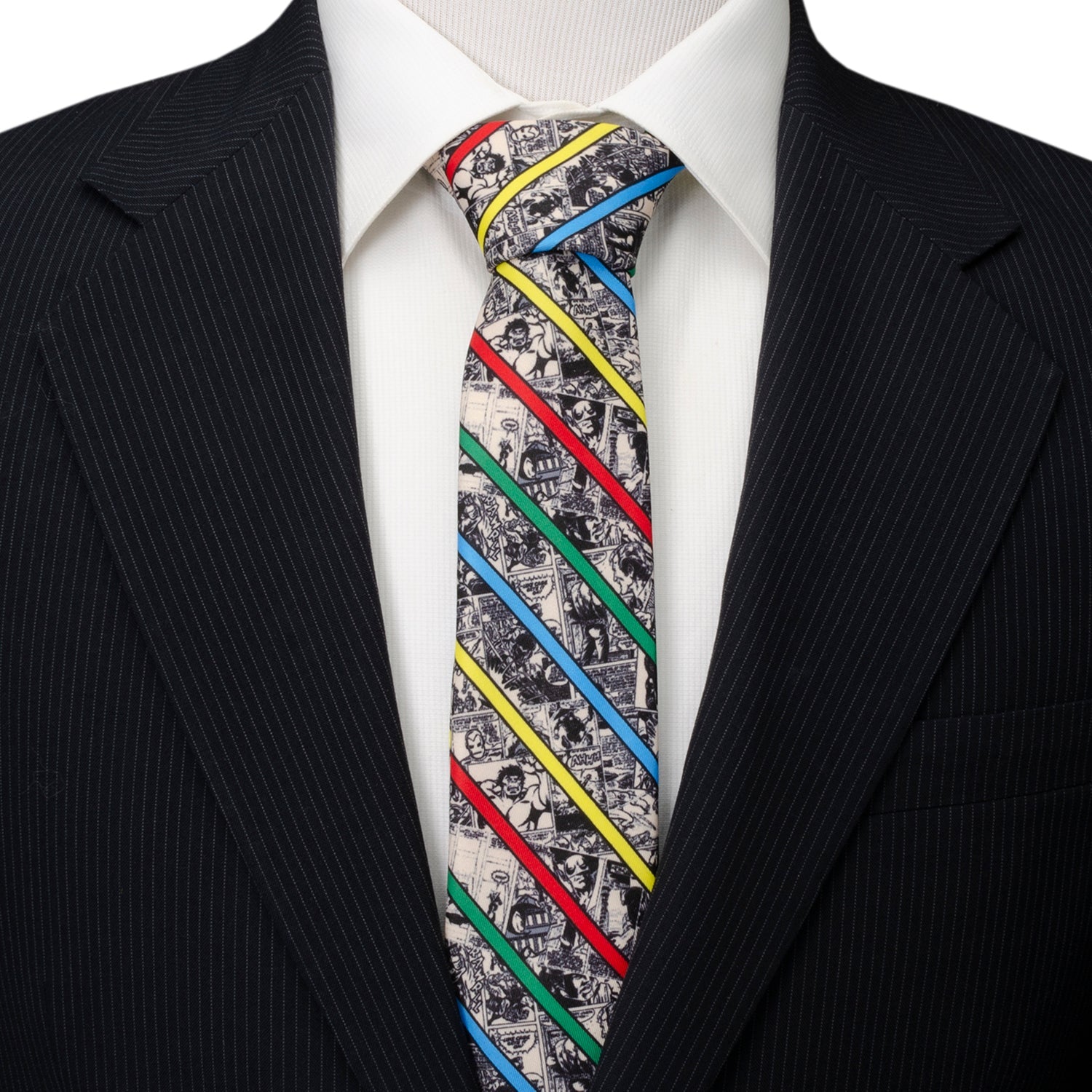 Marvel Comic Stripe Tan Men&
