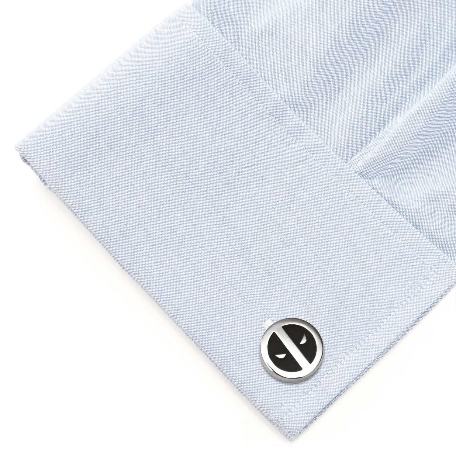 Marvel Deadpool Silver Mask Cufflinks by Cufflinks.com