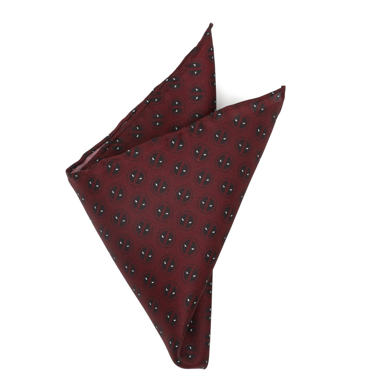 Marvel Deadpool Red Mask Silk Pocket Square by Cufflinks.com