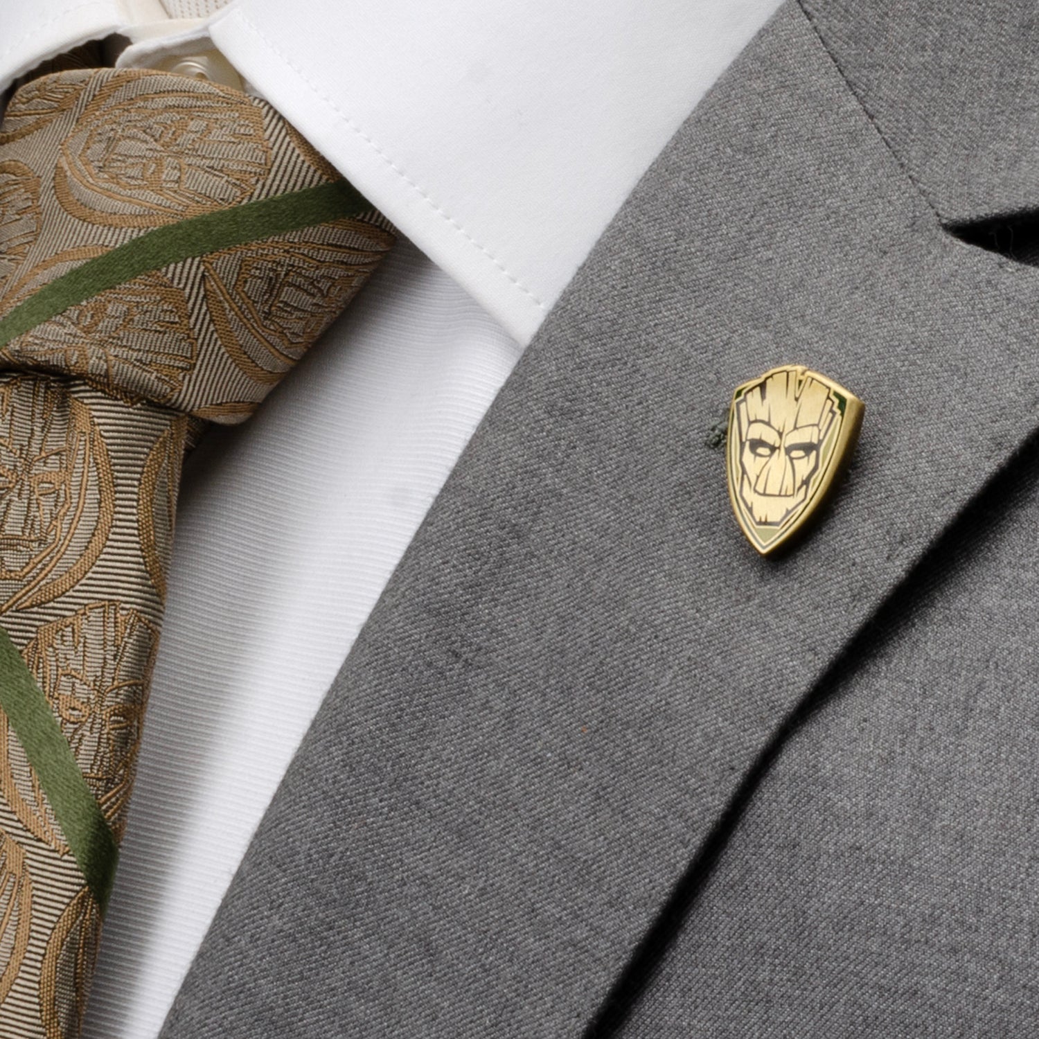 Marvel Guardians of the Galaxy Groot Argyle Green Gift Set by Cufflinks.com