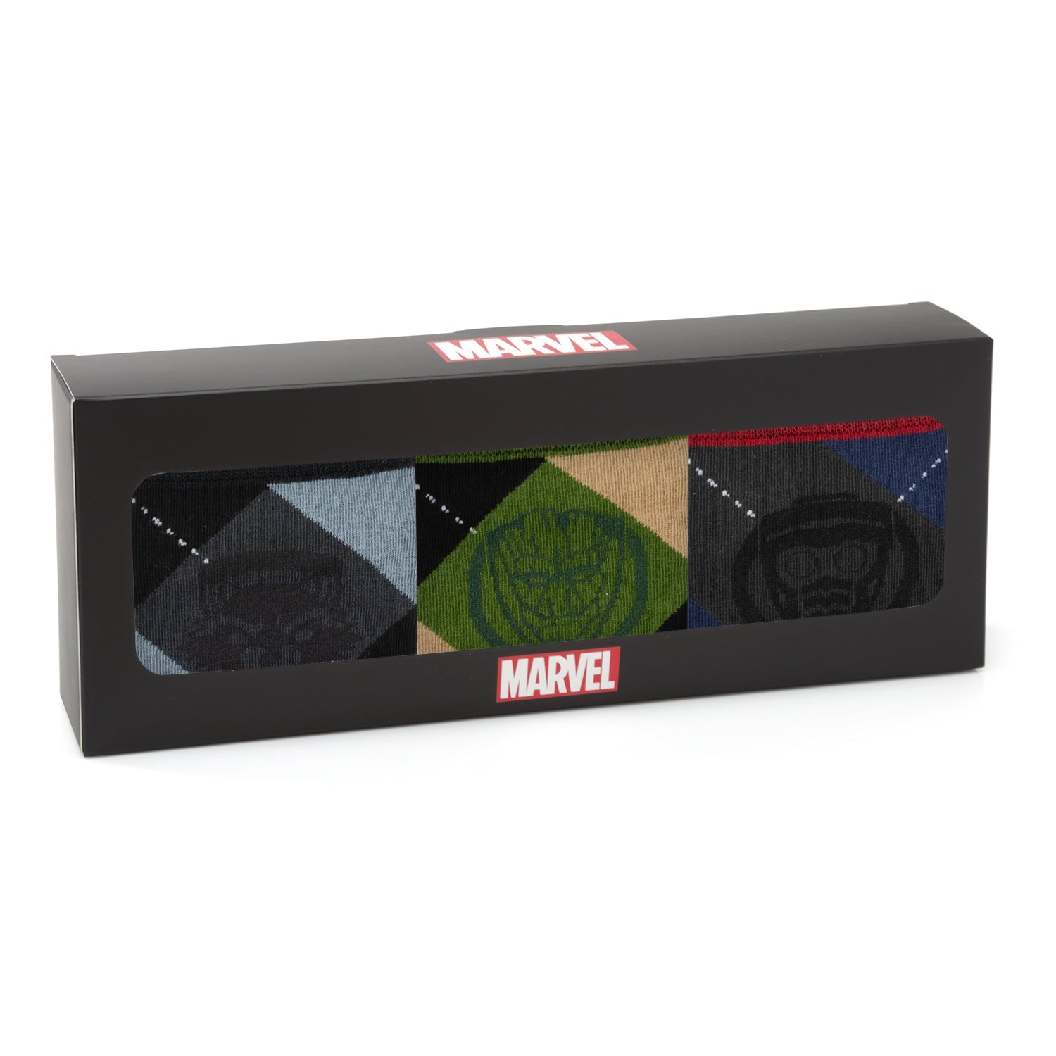 Marvel Guardians of the Galaxy Argyle 3 Sock Pack Gift Set by Cufflinks.com