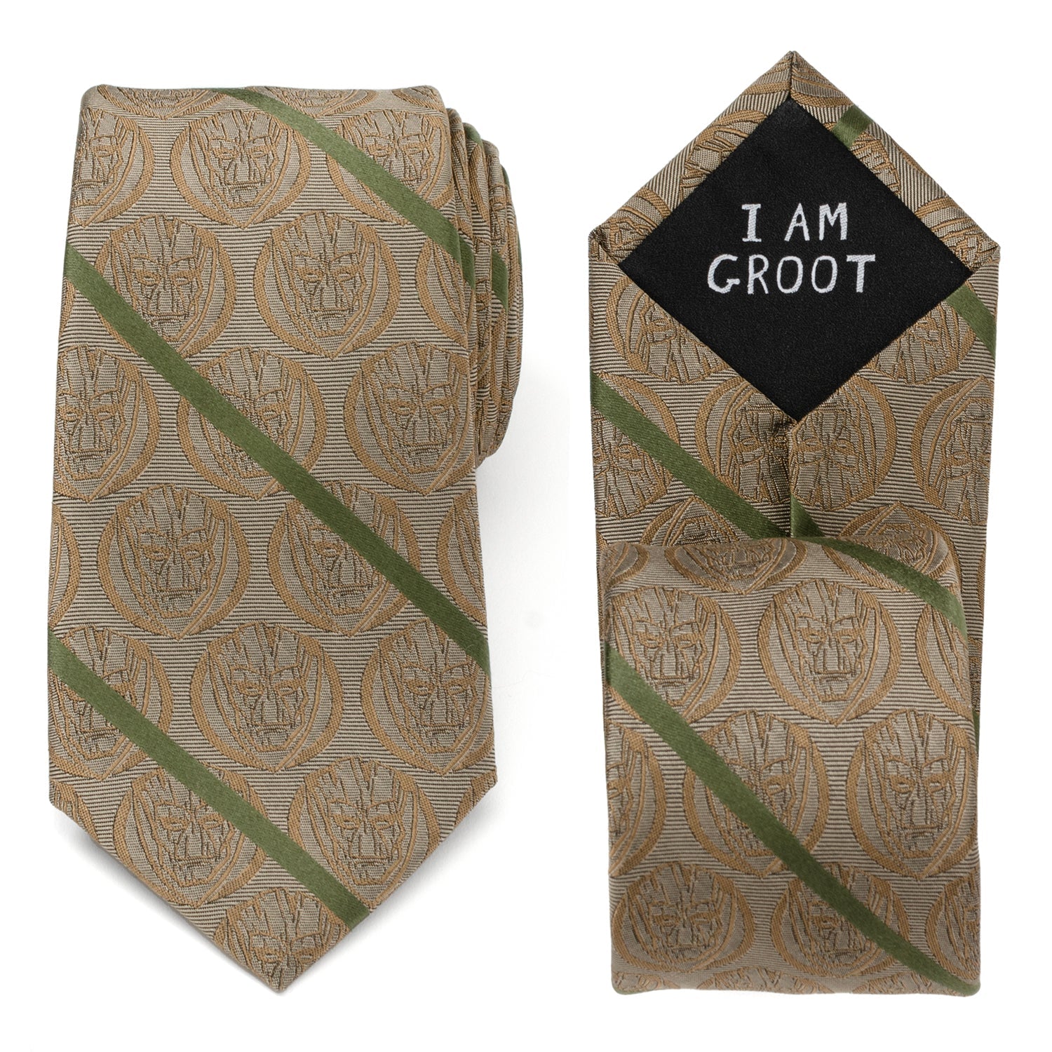 Marvel Guardians of the Galaxy Groot Tan Striped Men&