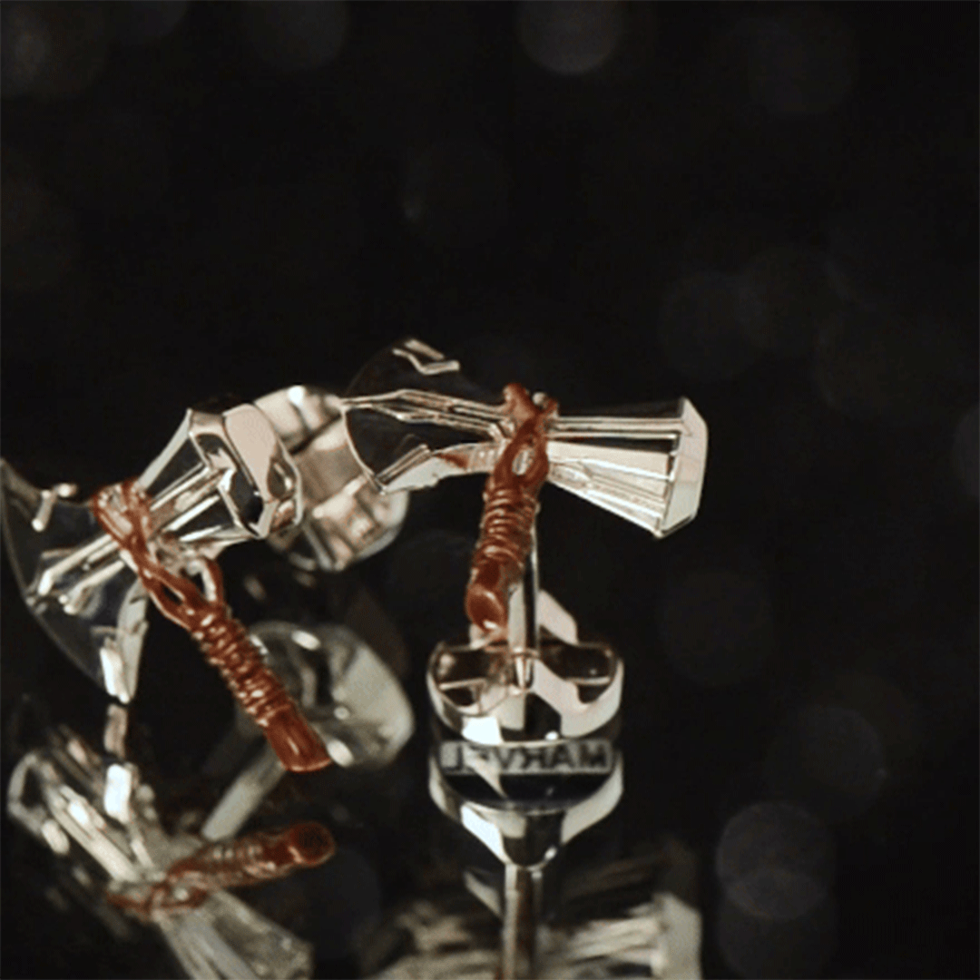 Marvel Thor Stormbreaker Silver Cufflinks by Cufflinks.com