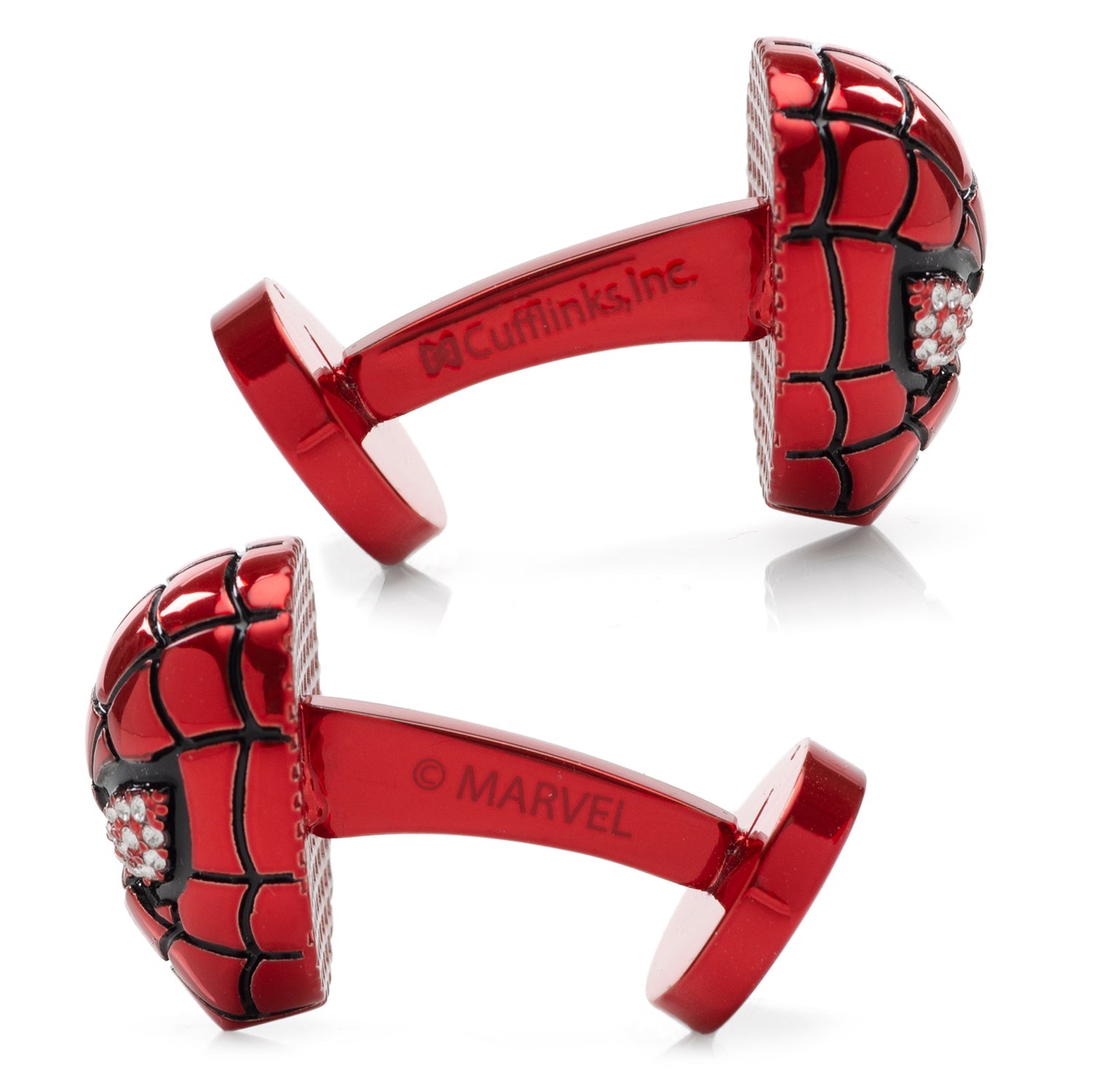Marvel Spider-Man 3D Crystal Cufflinks by Cufflinks.com