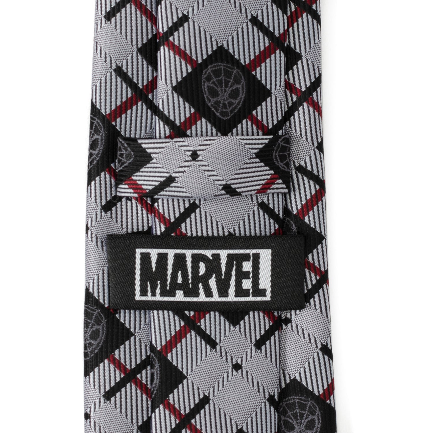 Marvel Spider-Man Plaid Black Men&