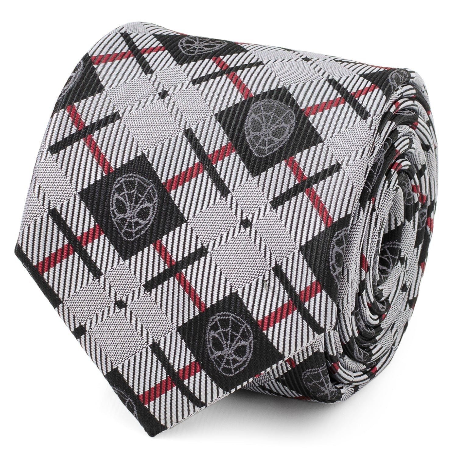 Marvel Spider-Man Plaid Black Men&