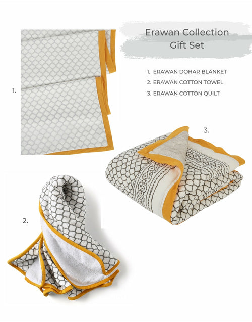 Going Home Newborn Bed + Bath Gift Set - 4-Piece Handmade Baby Gift