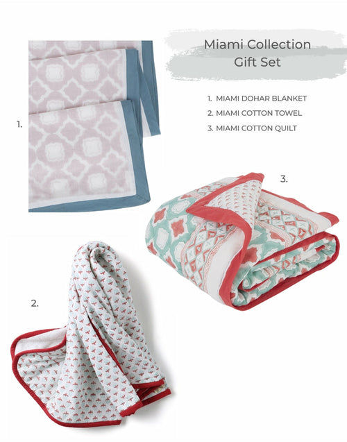 Going Home Newborn Bed + Bath Gift Set - 4-Piece Handmade Baby Gift