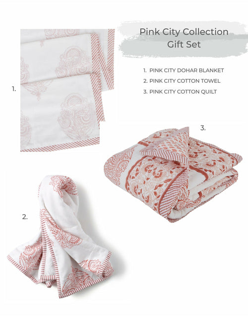Going Home Newborn Bed + Bath Gift Set - 4-Piece Handmade Baby Gift