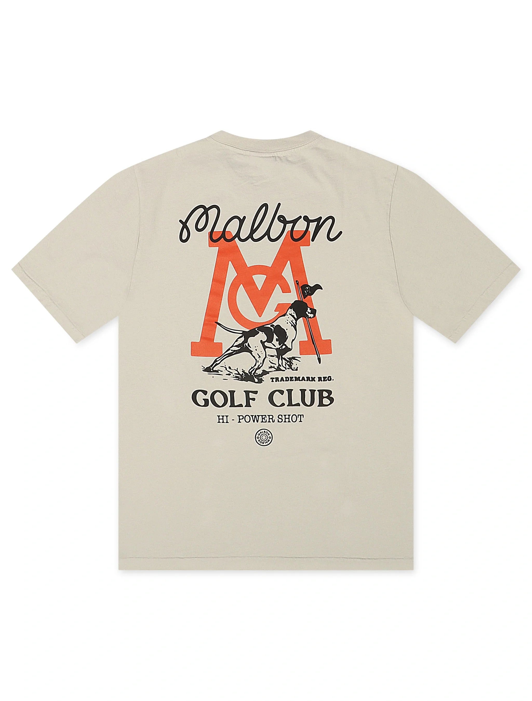 Malbon Bermuda Hi-Power Shot Tee - Ivory by Denim Exchange