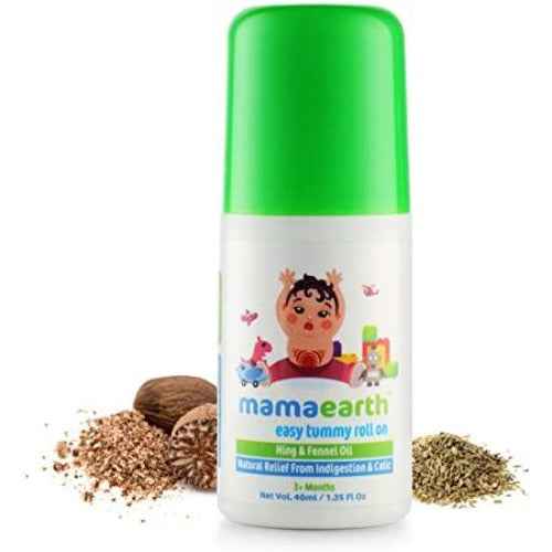 Mamaearth Easy Tummy Roll On For Relieves Tummy Discomfort & Soothes Gas Pain