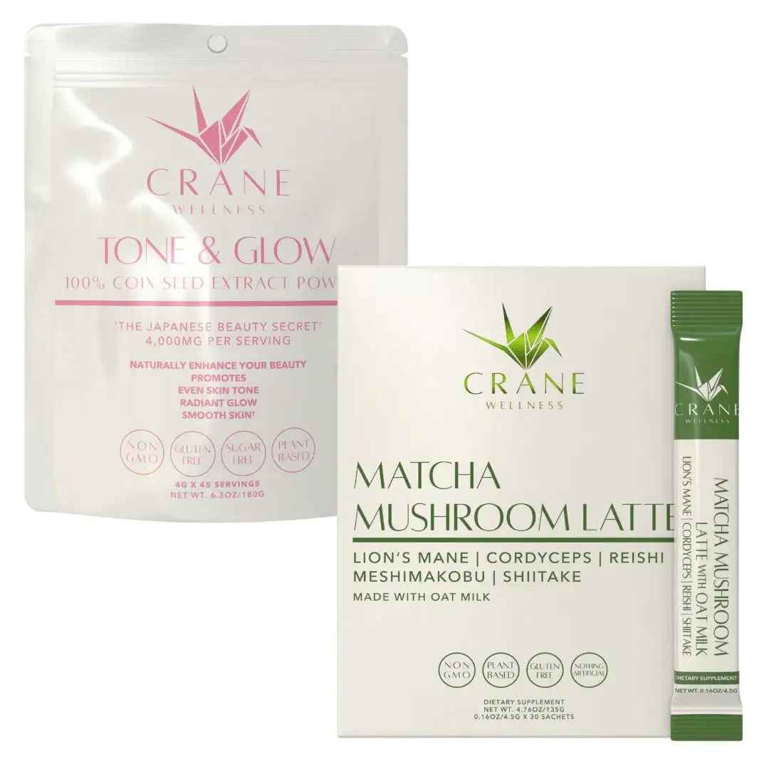 Matcha & Glow Bundle by Crane Wellness