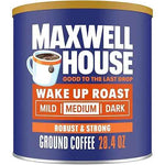 Maxwell House Medium Wake Up Roast Ground Coffee – 28.4 oz Canister
