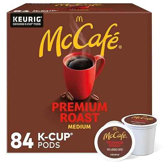 McCafe Premium Roast Medium Roast K-Cup Pods – 84 Count, Single-Serve Coffee