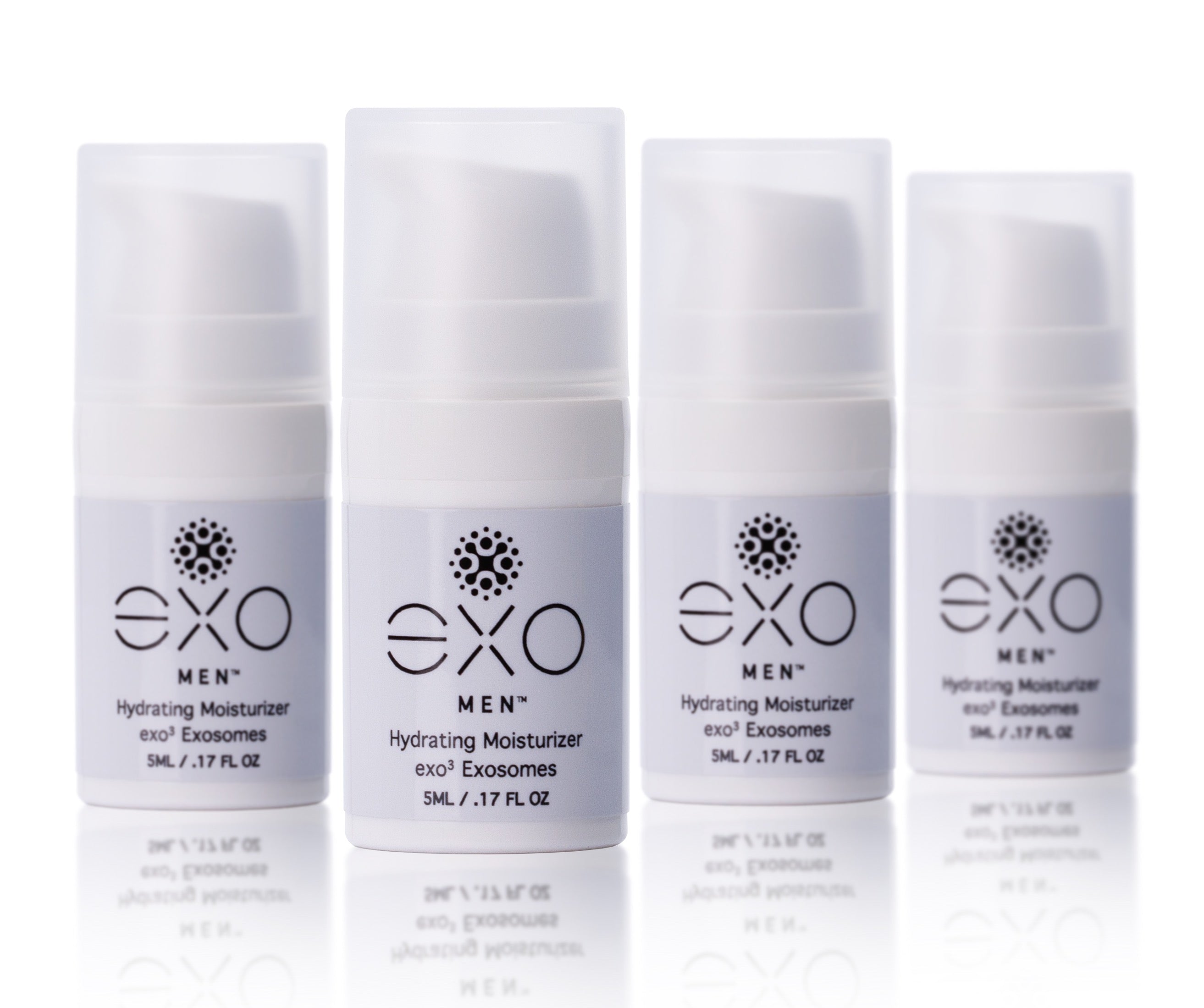 EXO MEN™ - Hydrating Moisturizer - Travel Size, 4 bottles - 5ML / .17 fl oz (x4) by Exoceuticals