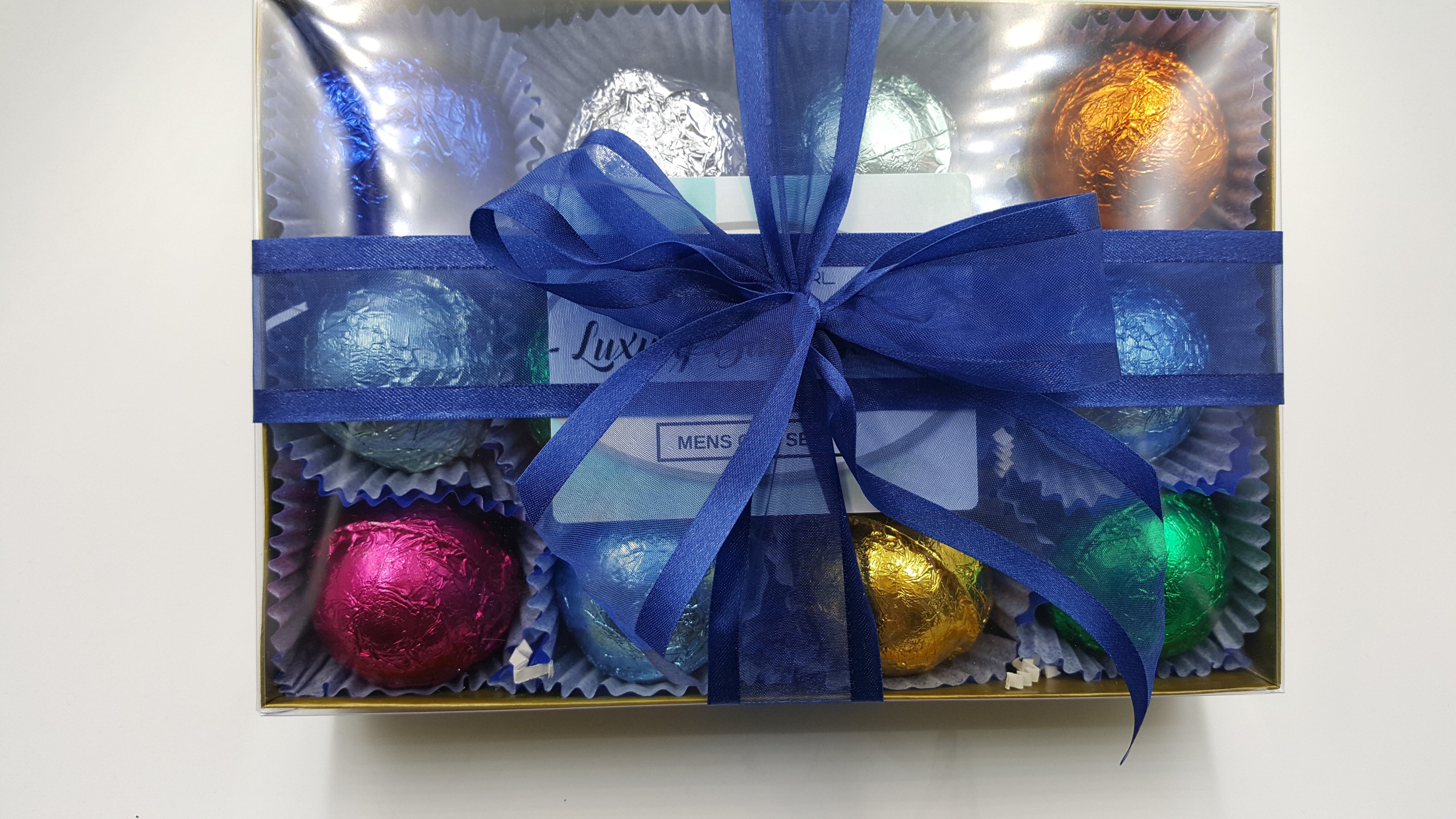 Gift Set with 12 foil wrapped 2.5 oz bath bombs, great for dry skin, Manly Scents by Spa Pure