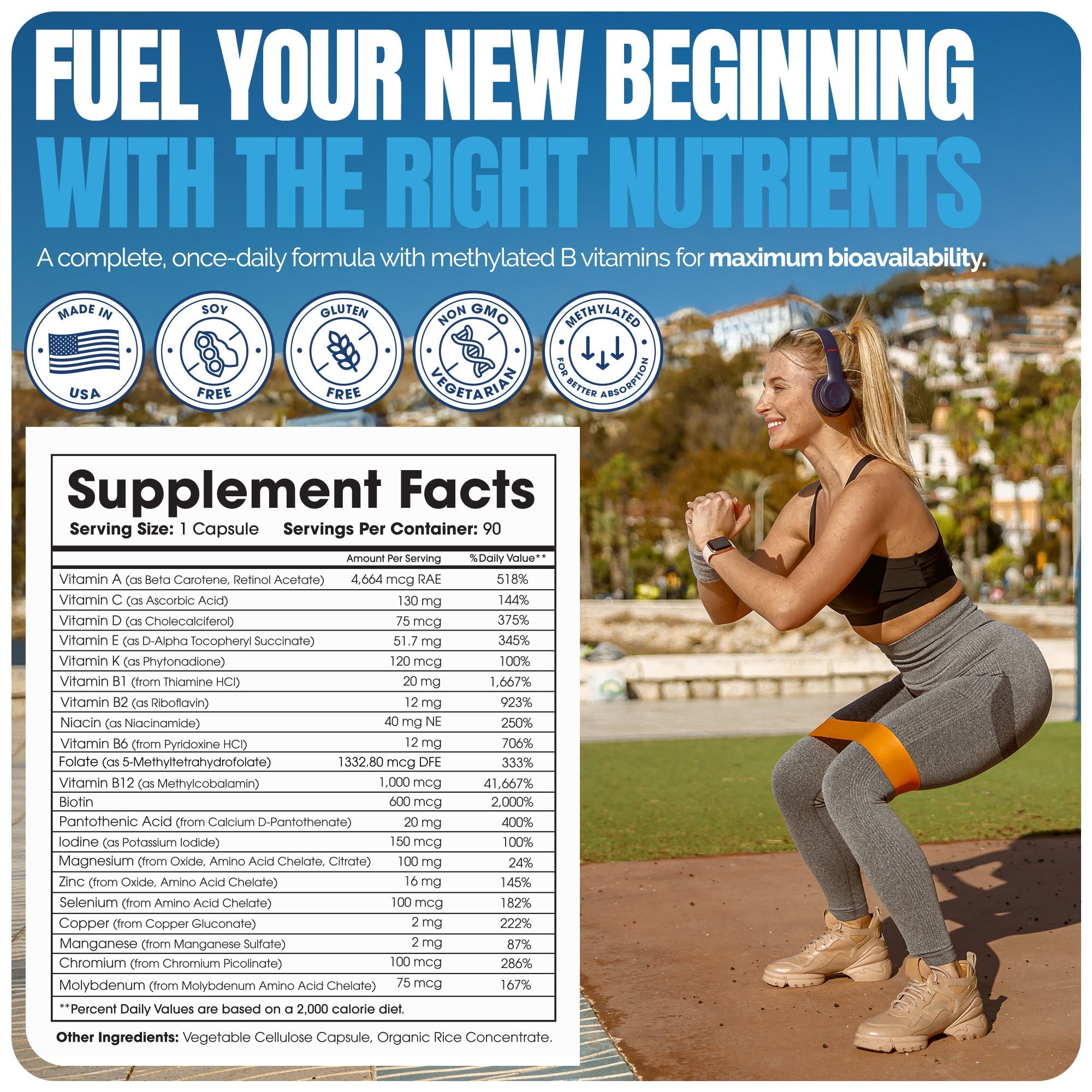 Shiny Leaf Methylated Bariatric Multivitamin Without Iron DestGlow