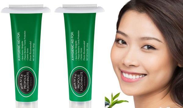 Holocuren Miracle Propolis Toothpaste 2-Pack, Tea Tree Oil, Fluoride-Free, 12.8 oz (2 x 6.4 oz) by HOLOCUREN - Official Website