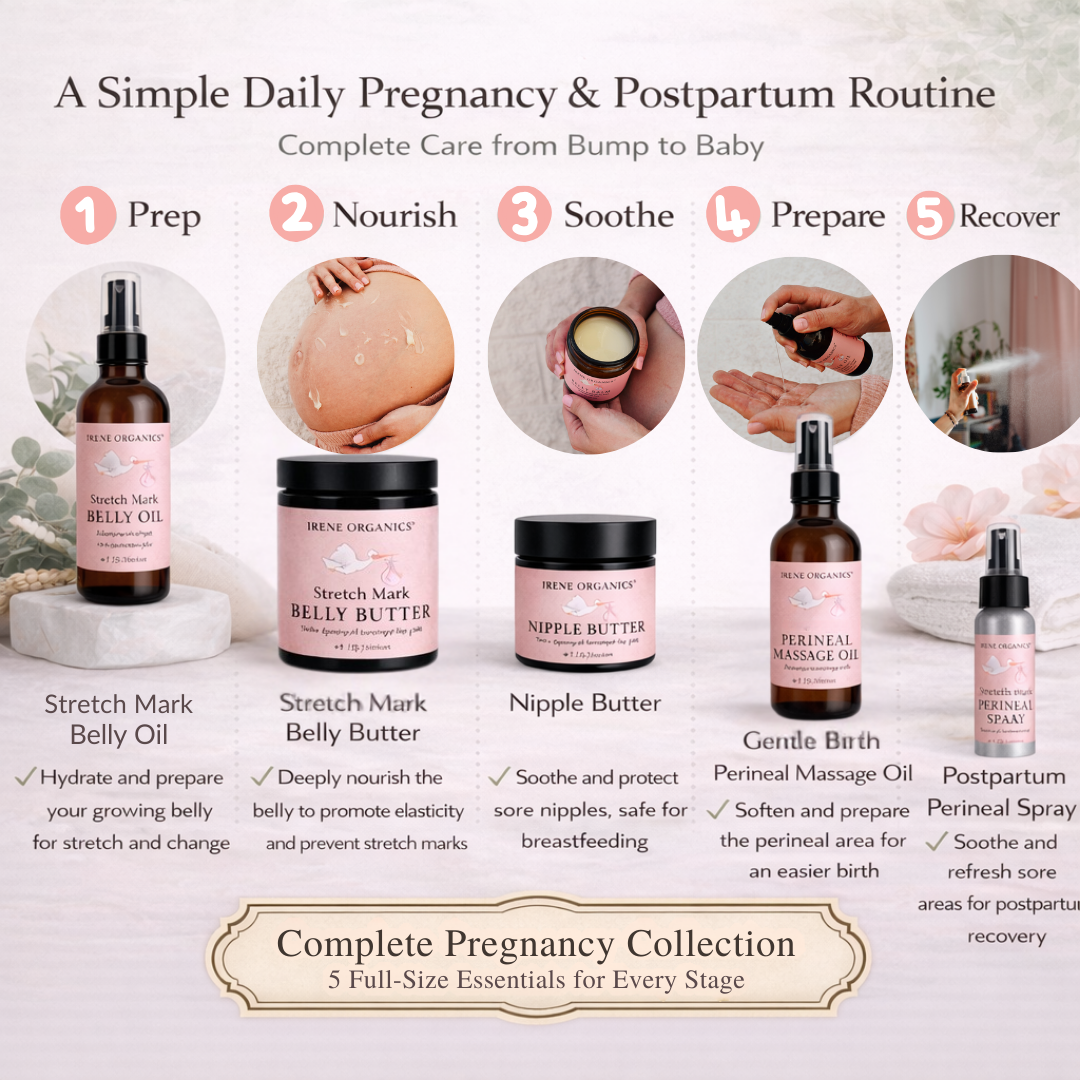Complete Pregnancy & Postpartum Care Routine by Irene Organics