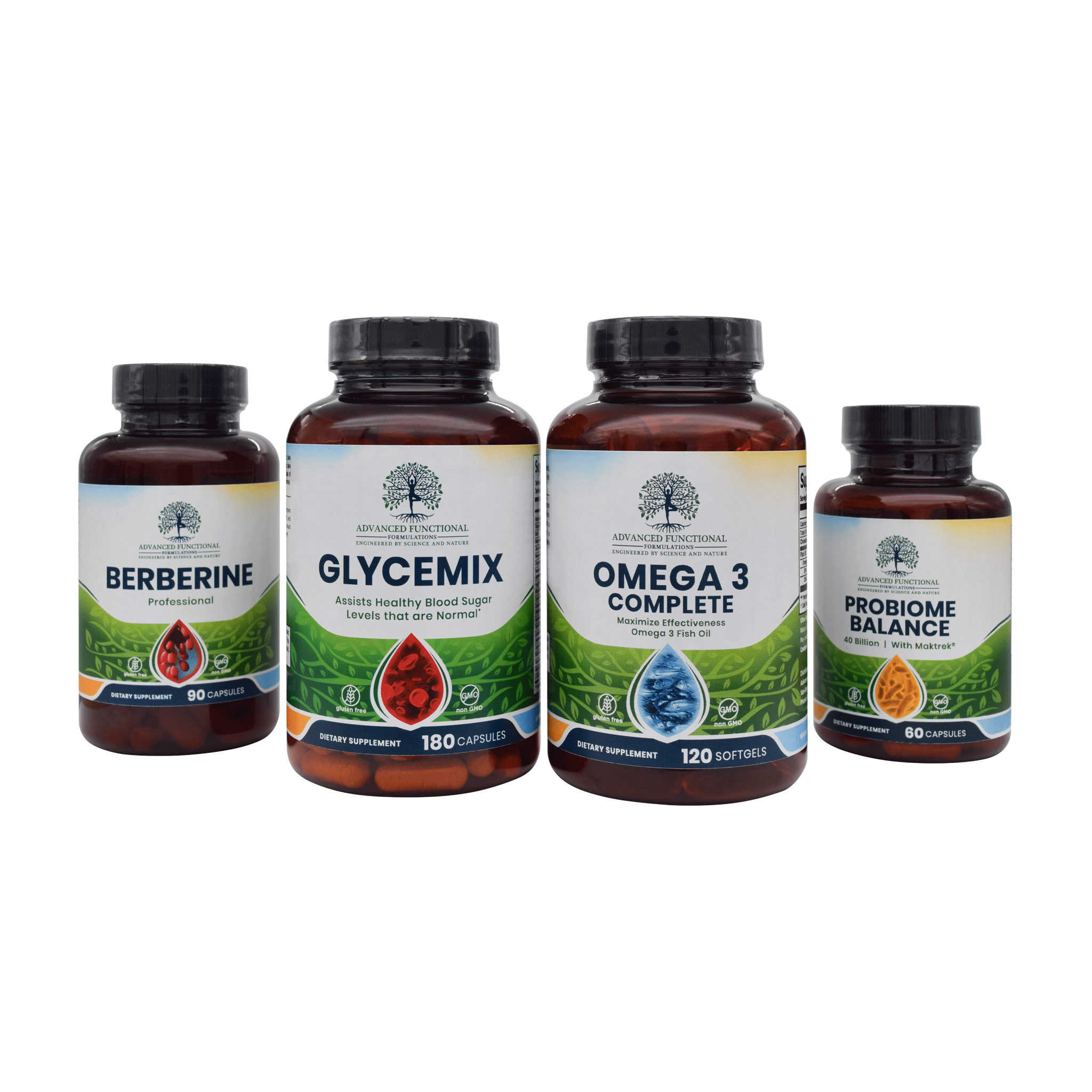 Monthly Maintenance Supplement Package (Ultimate Blood Sugar support) by Advanced Functional Medicine Supplements