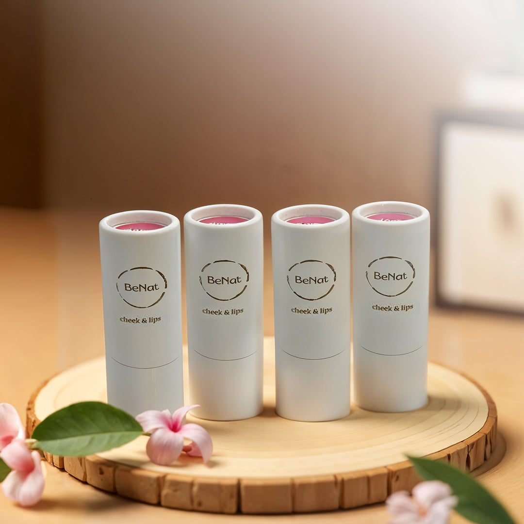 Lip & Cheek Bloom. 2 in 1 Natural Lipstick for Vibrant Color.