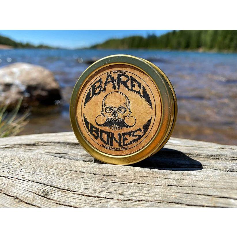 Death Grip Bare Bones All-Natural Medium Hold Mustache Wax 1 oz by Pasteur Pharmacy