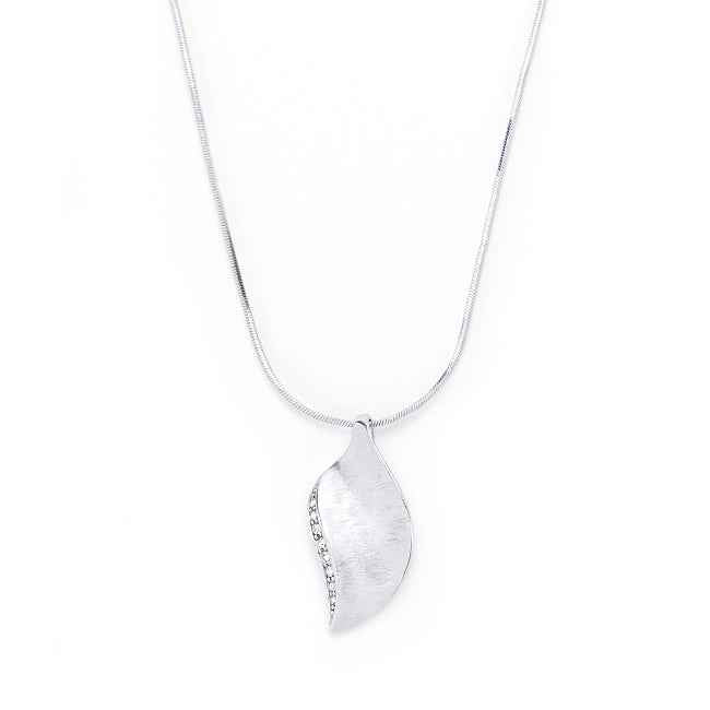 Crystal Leaf Necklace