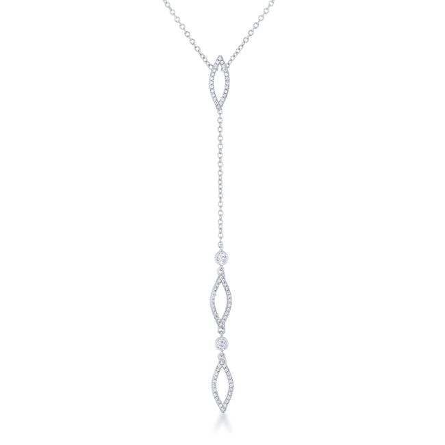 Avera Carmela 0.6ct Cubic Zirconia Classic Drop Lariat Necklace DestGlow