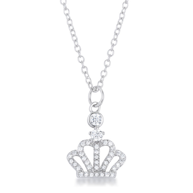 Jewelry Tabitha 0.5 ct Crown Pendant Necklace DestGlow