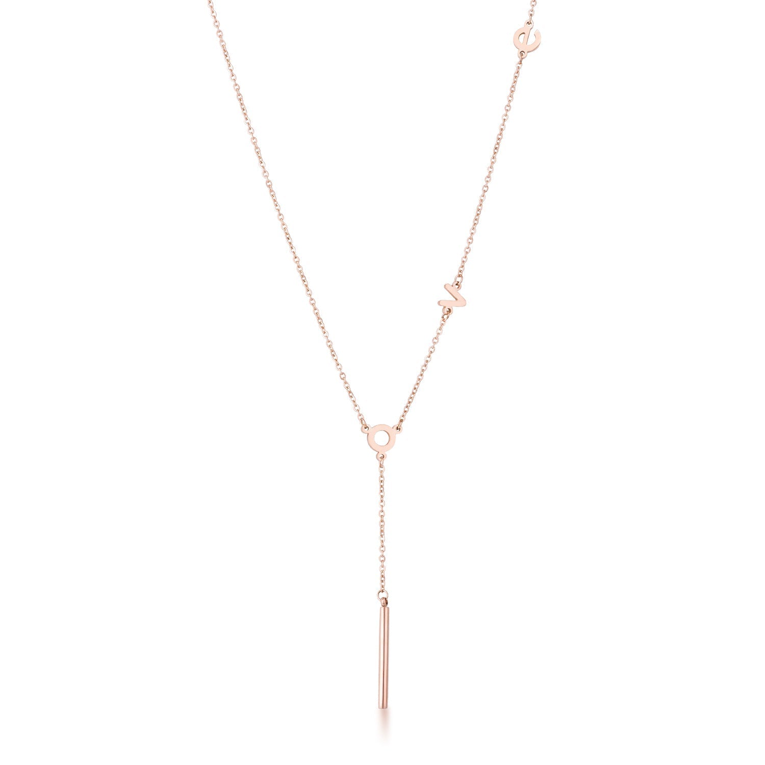 Stainless Steel LOVE Necklace DestGlow